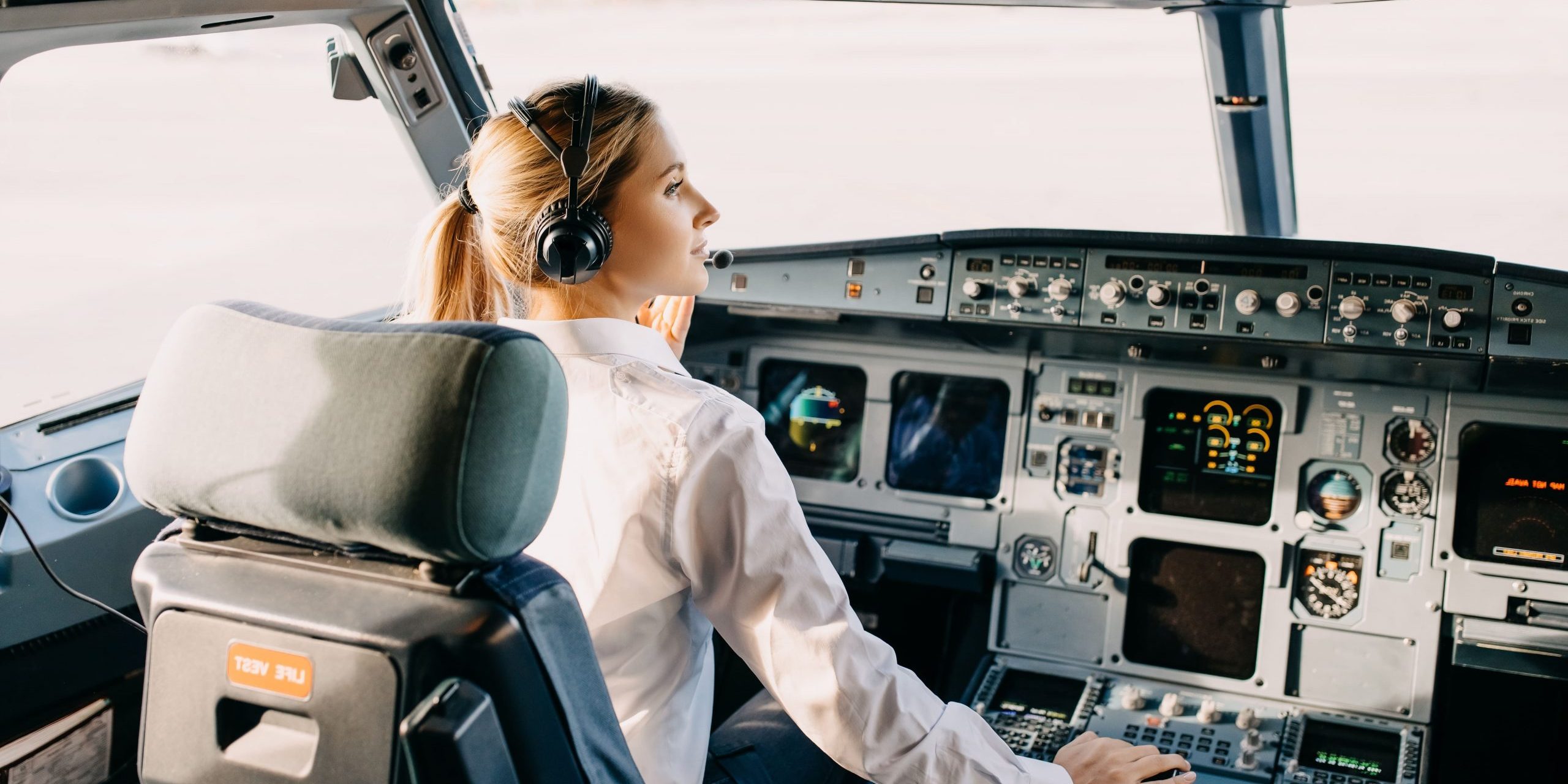 Ziel der Ausbildung ist das Cockpit eines Verkehrsflugzeuges