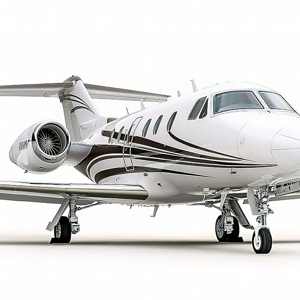 Modern Business Jet Isolated on White Background for Corporate U