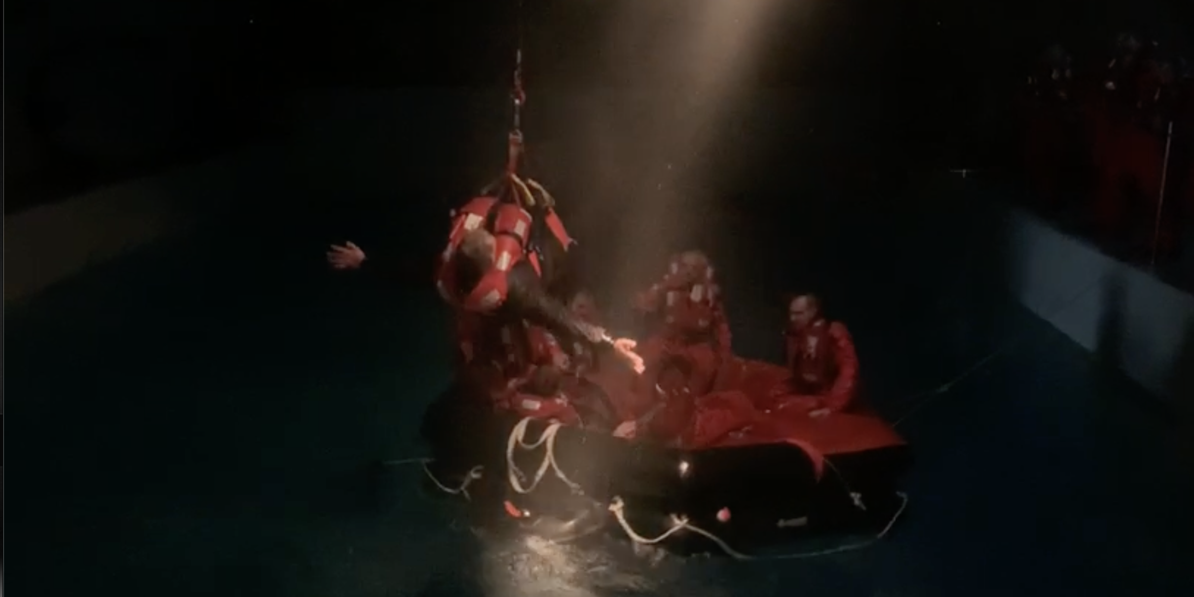 Wet Drill für Piloten und Crews