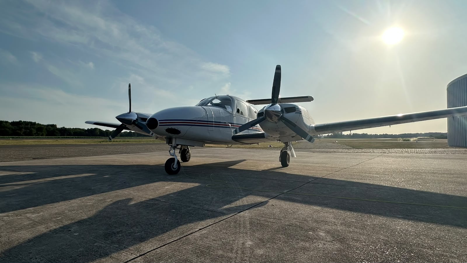 Die GAMUeine Piper PA 44 - 200 Seminole gehört zur Flotte der Mönchengladbacher Flugschule TL Aviation